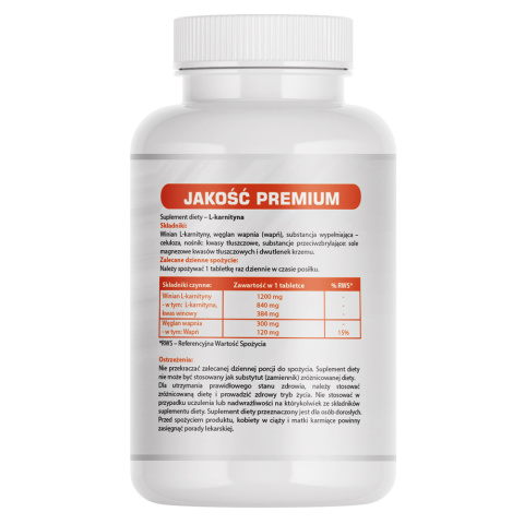 L-karnityna 1200 mg 60 tabletek L-karnityna 1200 mg 60 tabletek